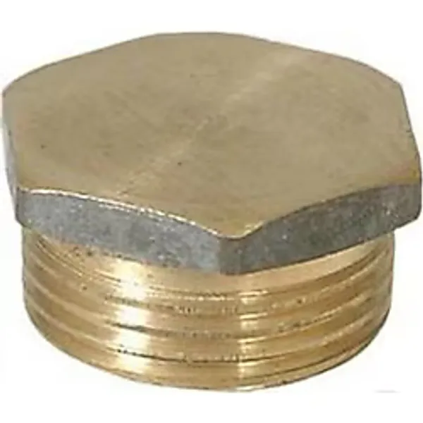 Sarı Pirinç Kör Tapa Dişi 1/2" Inç Tesisat Malzemeleri