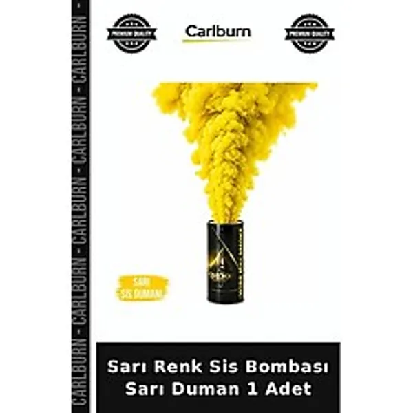 Sarı Renk Sis Bombası Sarı Duman 1 Adet Klip Aksesuarı Şenlik Görsel Şov