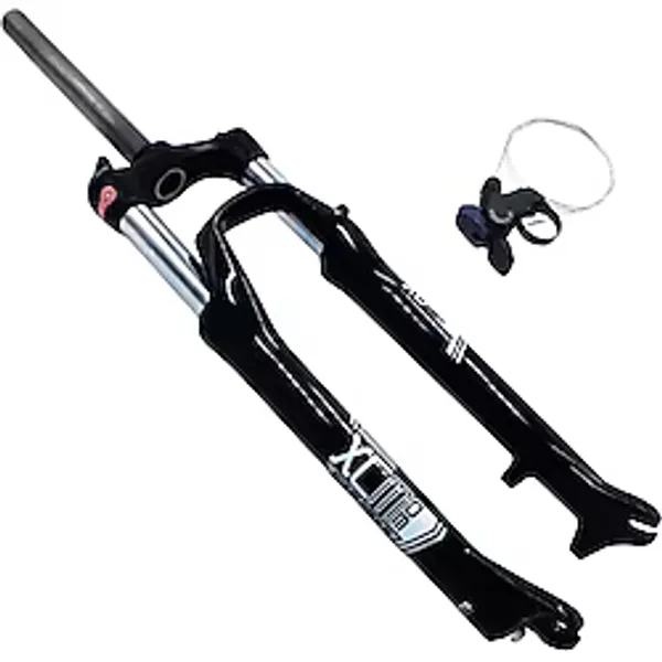 Sarissa SR Suntour Xcm30 27,5"Jant Gidondan Kilitlenebilir Bisiklet Maşası Siyah 1-1/8 QR Maşa Disk Fren