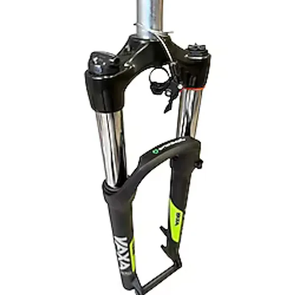 Sarissa Zoom Vaxa 32 Air 27,5" Jant Havalı Gidondan Kilitli Bisiklet Maşası 1-1/8 QR Maşa Magnezyum Bacak Siyah Yeşil