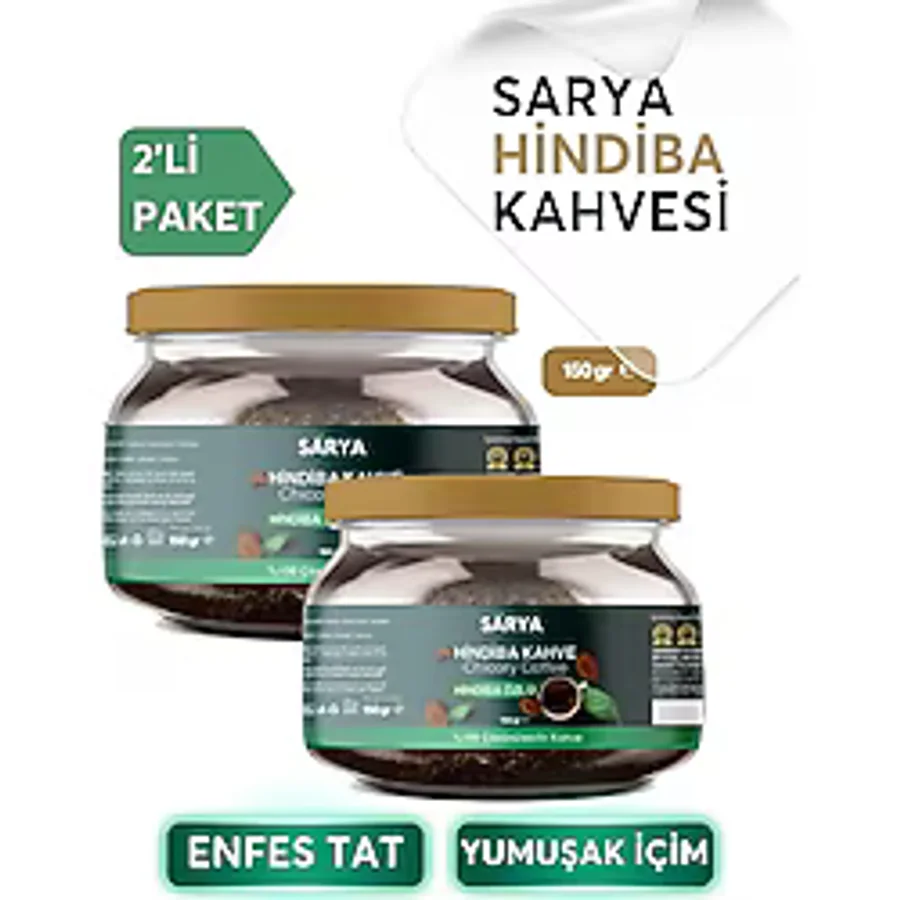 SARYA 2 Adet Hindiba Kahve 2x 150 Gr 2 Adet Hindiba kahve