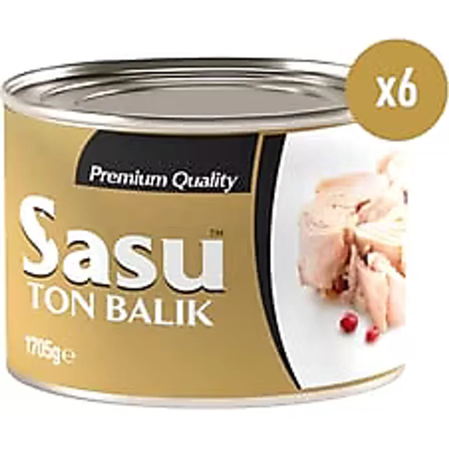 Sasu Klasik Bütün Dilim Ton Balığı 1705 gr 6'lı