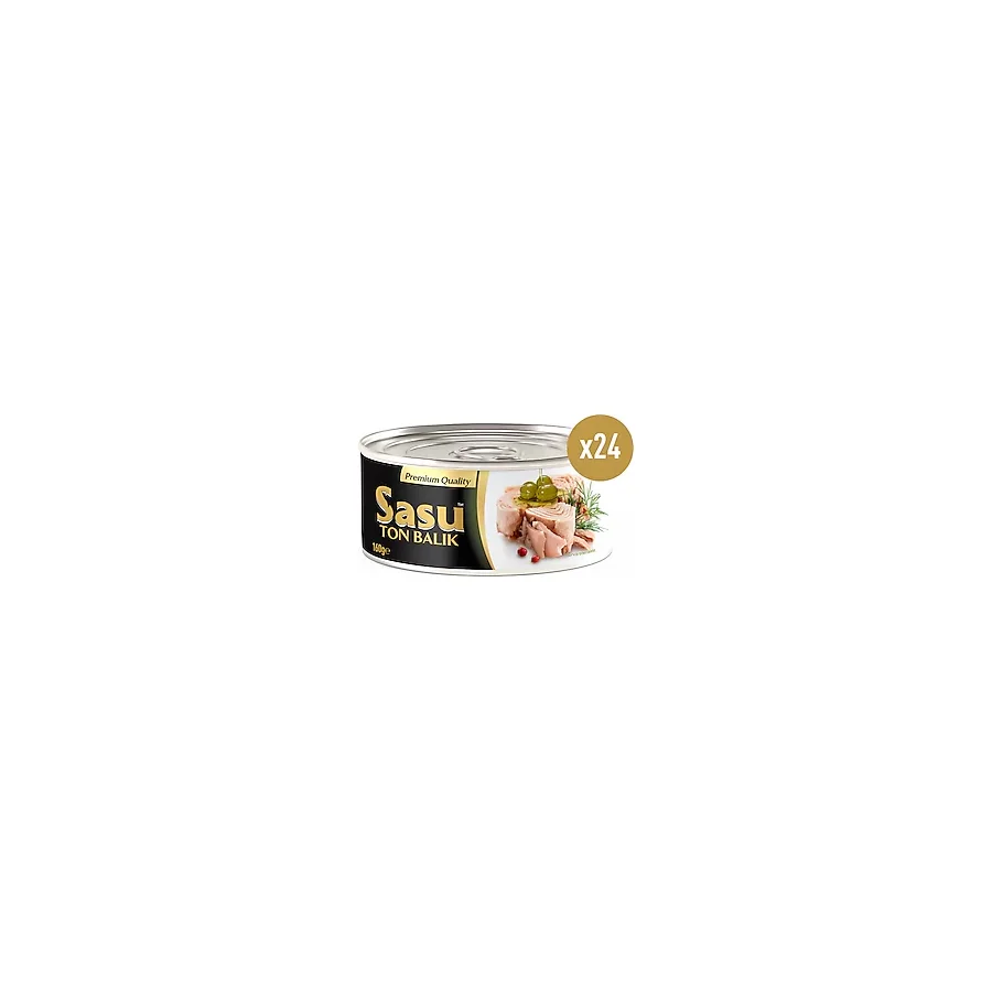 Sasu Zeytinyağlı Bütün Dilim Ton Balığı 160 gr 24'lü