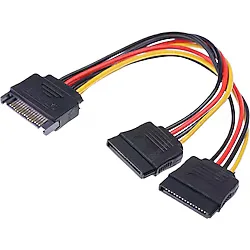 SATA to 2 x SATA POWER ÇOKLAYICI Y KABLO