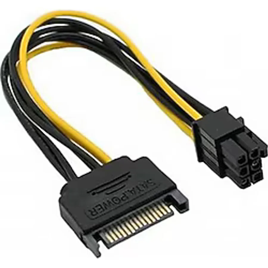 Sata to 6 Pin PCI-Express Ekran Kartı Power Çevirici Güç Kablosu