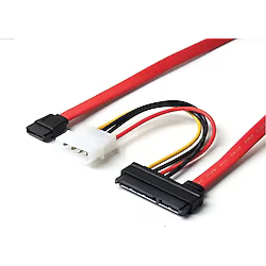 Sata to Sata Kablo 22 pin to 7 pin 4 pin Molex Power Kablo