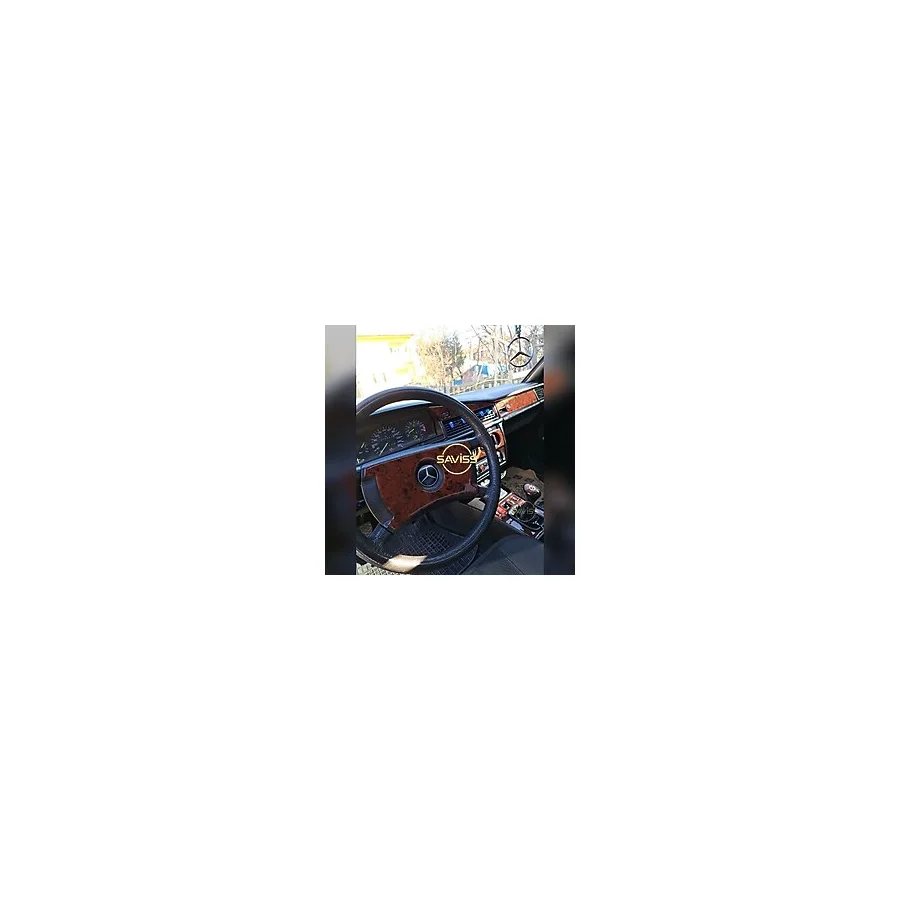 Saviss Mercedes 190e/w201 Özel Mega Full Set Gül Desenli Maun ,torpido Konsol Maun Kaplama (maun Gül Desen)