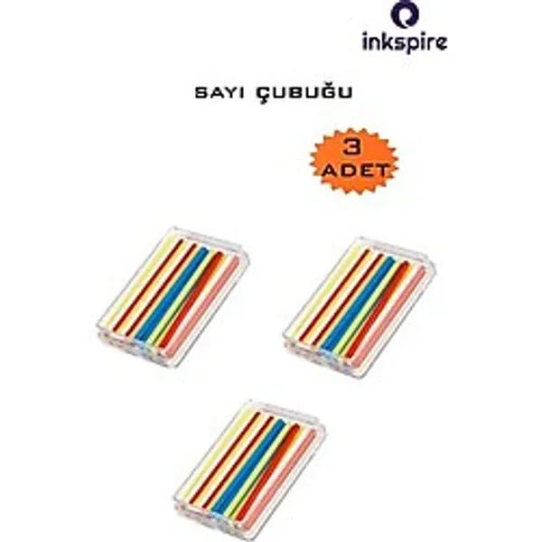 Sayı Çubuğu 3 Paket Plastik Sayı Sayma Çubukları 1. Sınıflar İçin Renkli Saymayı Öğrenme Çubuğu