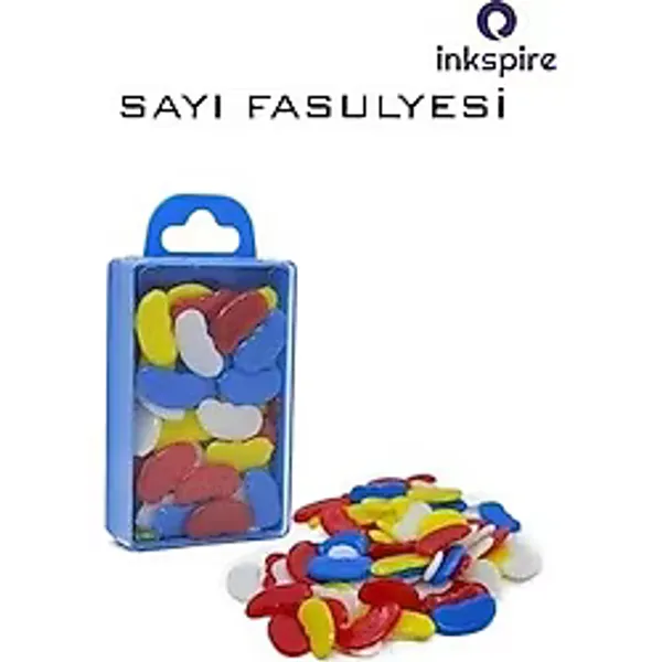 Sayı Fasulyesi 1 Paket Plastik Sayı Sayma Fasülyeleri 1. Sınıflar İçin Renkli Fasulye Sayma Fasülye - Çok Renkli