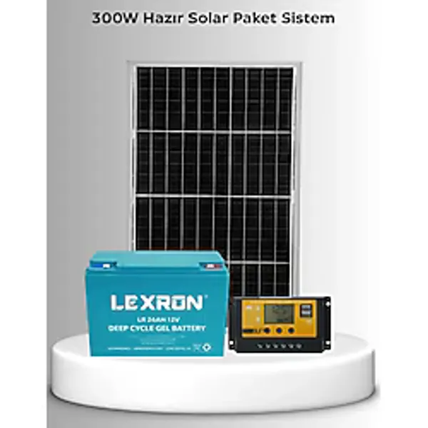 SB Solar 300W Hazır Solar Sistem (Kolay Kurulum - Montaj Ekipmanları Dahil)