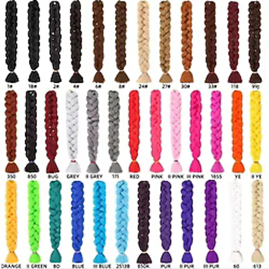 SÇ PERUK %100 Fiber Sentetik 100 Gr Purple 2..afrika Örgü Sentetik Örgülük Saç