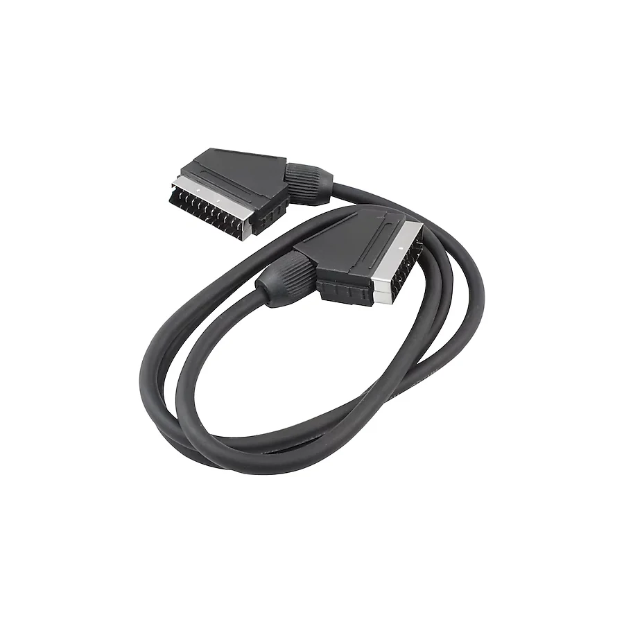 SCART KABLO 3 METRE 7 MM SİYAH POŞETLİ POWERMASTER