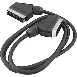 SCART SCART KABLO 3 METRE 7 MM SİYAH POŞETLİ POWERMASTER