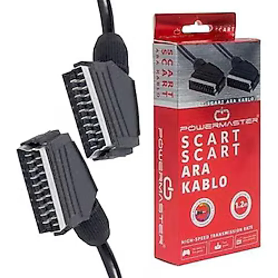 Scart Scart Kablo Standart 1.2 M 7 MM Kutulu Powermaster