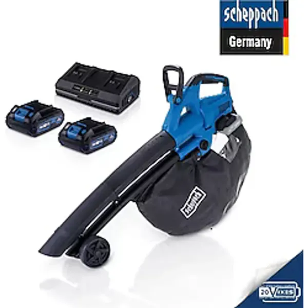 Scheppach BC-BLV720-X 2X2.0AH Çift Akülü Yaprak Toplama Üfleme Makinesi - 55912105400