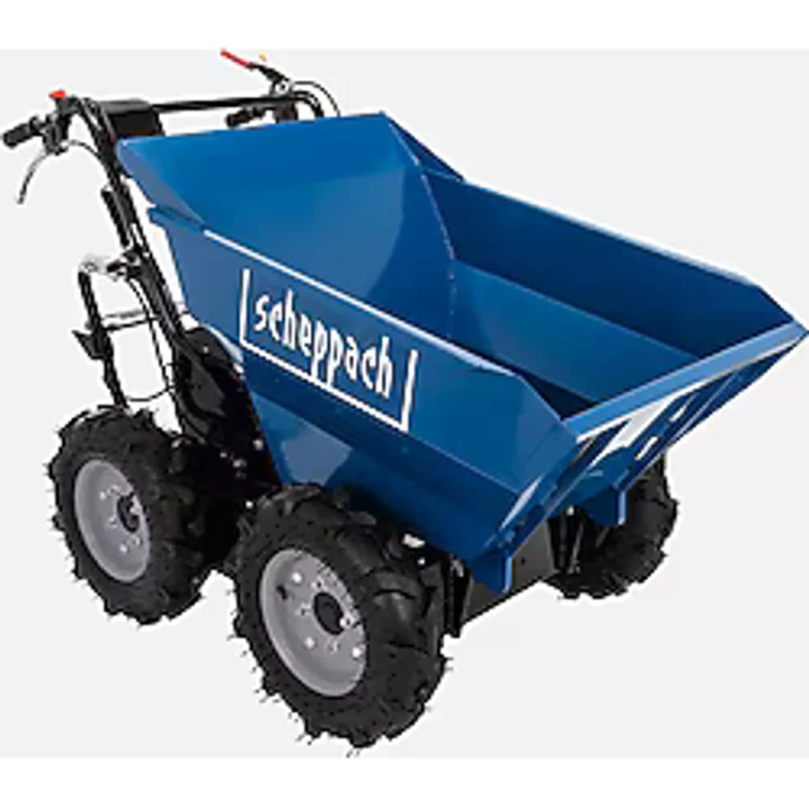 Scheppach DP3000 Benzinli Mini Dumper 4x4 5.6 Hp 300 kg Kapasiteli (Harç-Toprak-Kum Taşıma) - 5908802903
