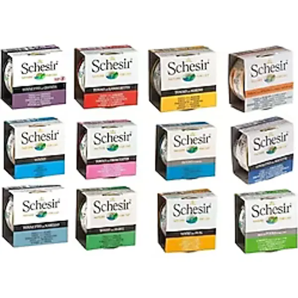 Schesir Karışık Konserve Yetişkin Kedi Maması 12 X 85 G