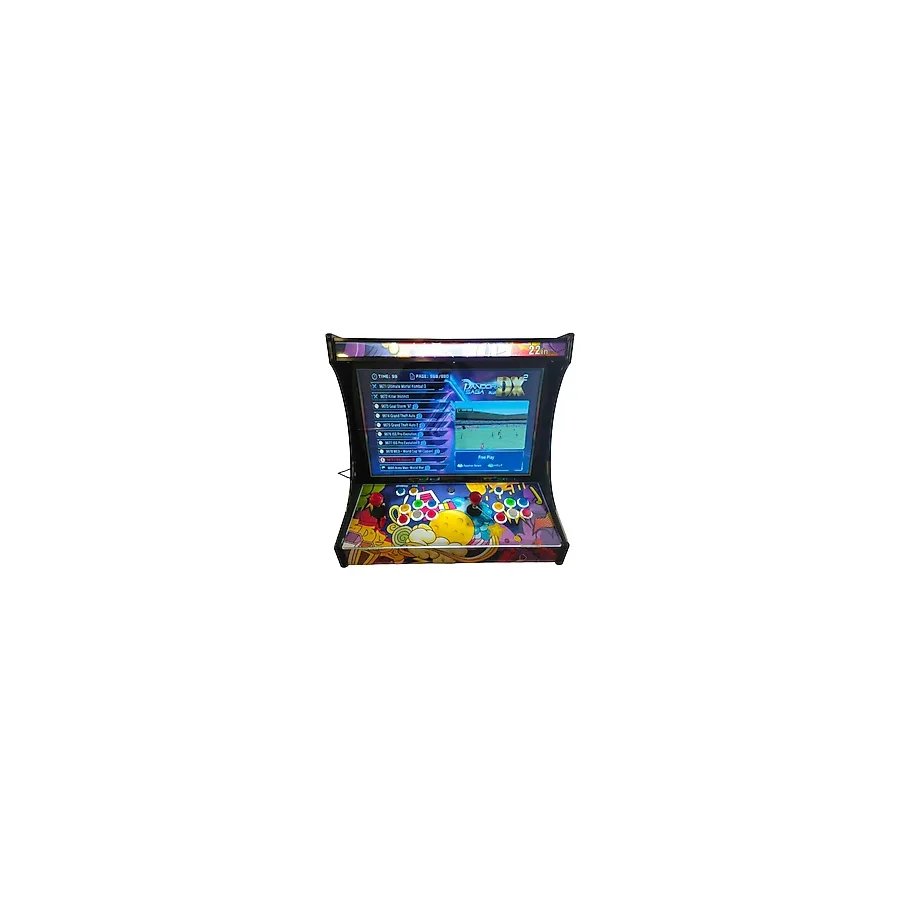 ScHitec 4KHD 3D Pandora 9800 Arcade Oyunlu Taşınabilir Pandora Masaüstü Kabinli 22inç Atari Makinası