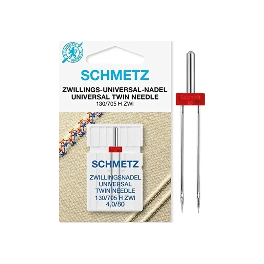 Schmetz Ev Tipi Aile Dikiş Makinesi Çiftli Dikiş Iğnesi / 130/705 H Zwı 4.0/80