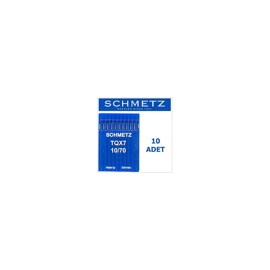 Schmetz TQX7 Uzun Düğme Makinesi İğnesi 10/70 Numara