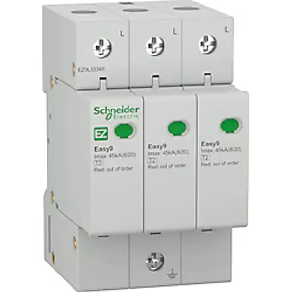 Schneider Electric EZ9L33345 45KA Parafudr 3 Kutuplu Kesinti Durdurucu