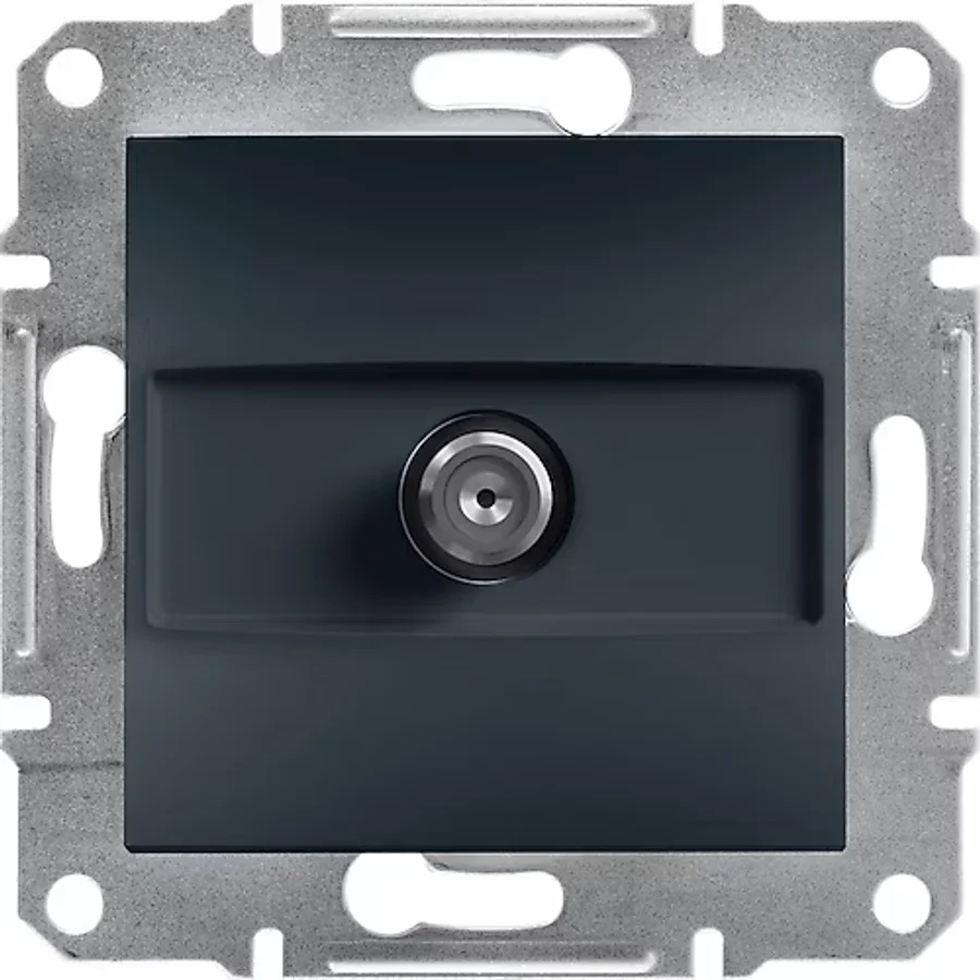 Schneider Electric Schneider Asfora Plus- Sat Konnektörü (1db), Çerçevesiz, Antrasit EPH3700171