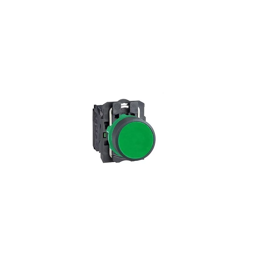 Schneider Electric XB5AA31, Yeşil Kumanda Start Butonu, 1NA, Yaylı Tip, 22mm, Plastik Gövdeli
