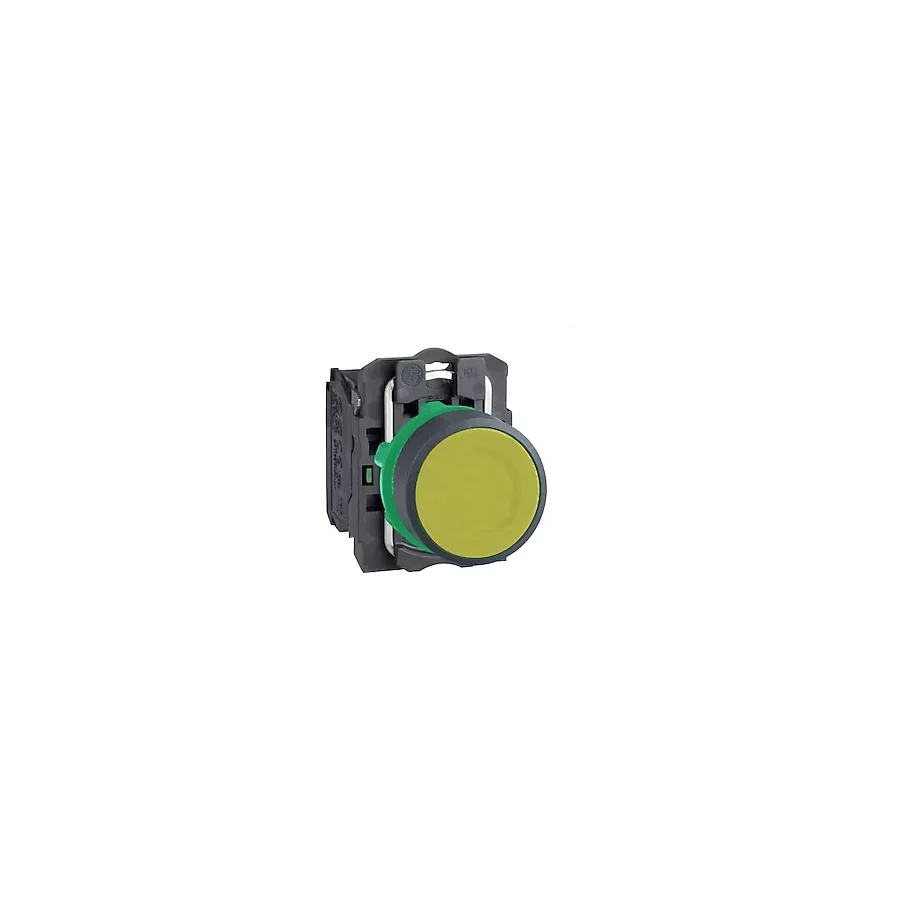 Schneider Electric XB5AA51, Sarı Kumanda Start Butonu, 1NA, Yaylı Tip, 22mm, Plastik Gövdeli