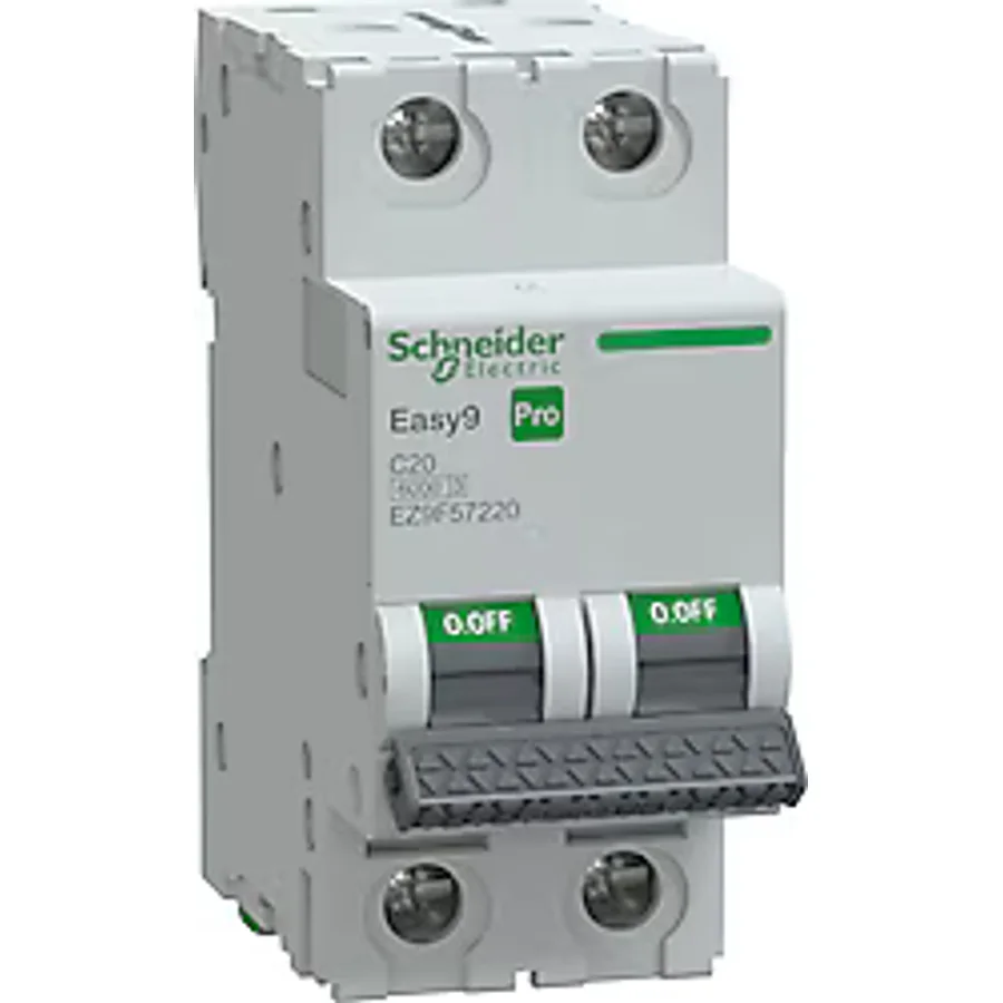 Schneider EZ9F57220 2x20 A 6 kA C Tipi Otomatik Sigorta