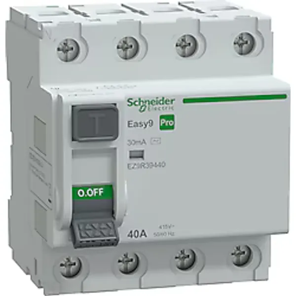 Schneider EZ9R39440 4x40 A 30 mA AC Tipi Kaçak Akım Rölesi