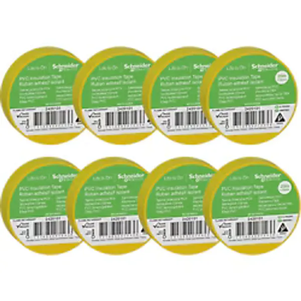Schneider Thorsman 2420101-8 19 mm x 20 m 8 Adet Sarı Elektrik Bandı