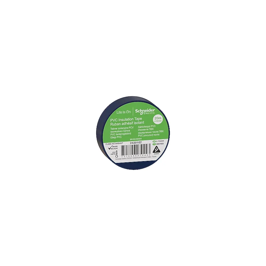 Schneider Thorsman 2420102 19 mm x 20 m Mavi Elektrik Bandı