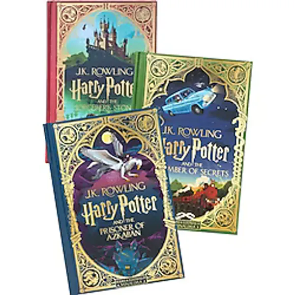 Scholastic Harry Potter Minalima Edition Sorcerer's Stone - Chamber Of Secrets - Prisoner Of Azkaban