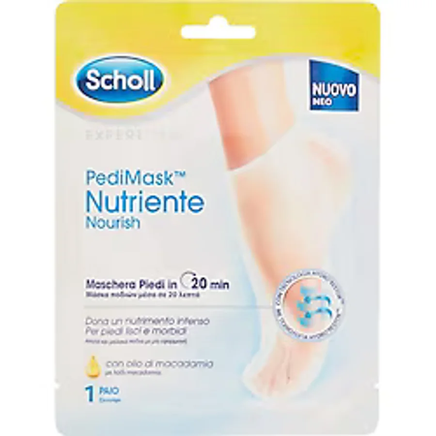 Scholl ExpertCare PediMask Nutriente Besleyici Ayak Maskesi 20 Dakika 1 Çift