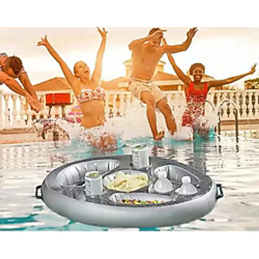 Schulzz Son Trend Şişme Deniz Havuz Bardak Tutucu Float Bar - Yetişkin