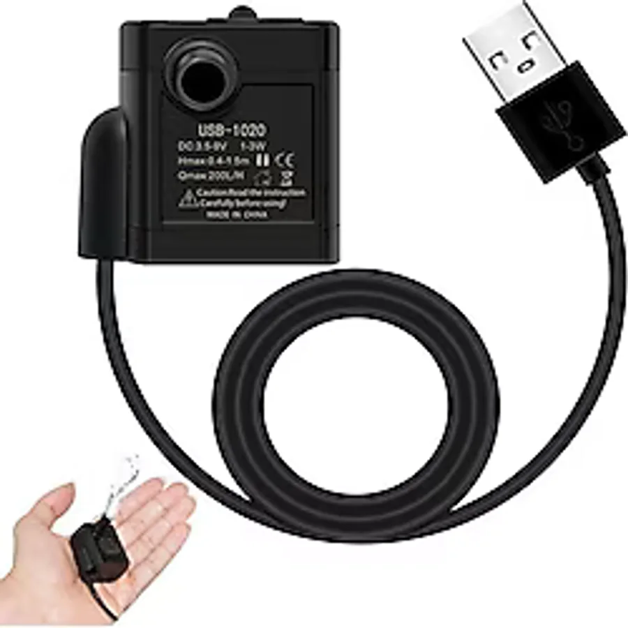 Schulzz USB Mini Akvaryum 3.5/9V 1-3W Dalgıç Su Pompası