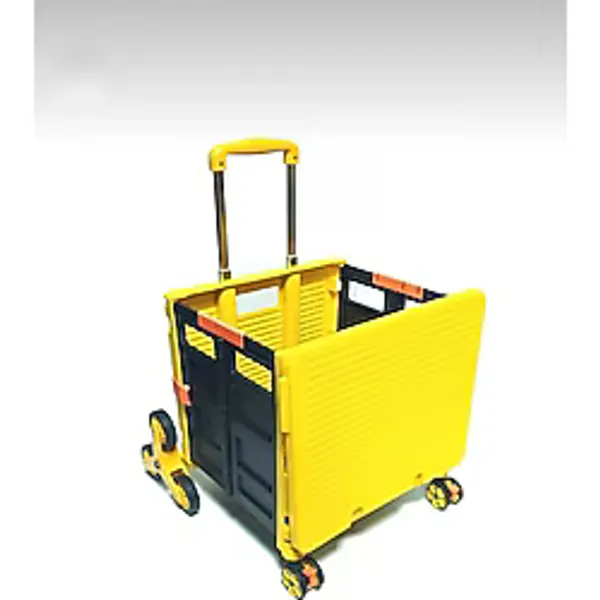 SCHUTZENGER Katlanır 55LT Merdiven Çıkabilen Portatif Çok Fonksiyonlu Yük Paket Taşıma Pazar El Arabası 90KG