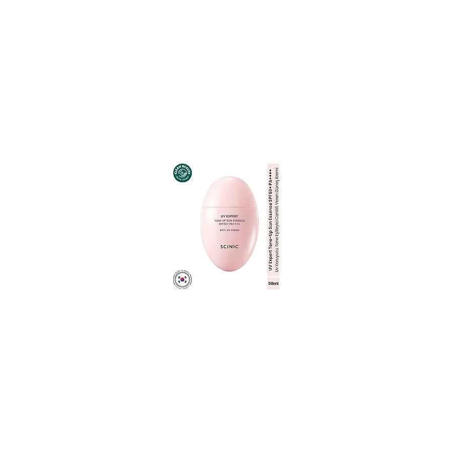 Scinic Uv Expert Tone-Up Sun Esans Ton Eşitleyici Canlılık Veren SPF50+ Pa++++ Güneş Kremi 50ML