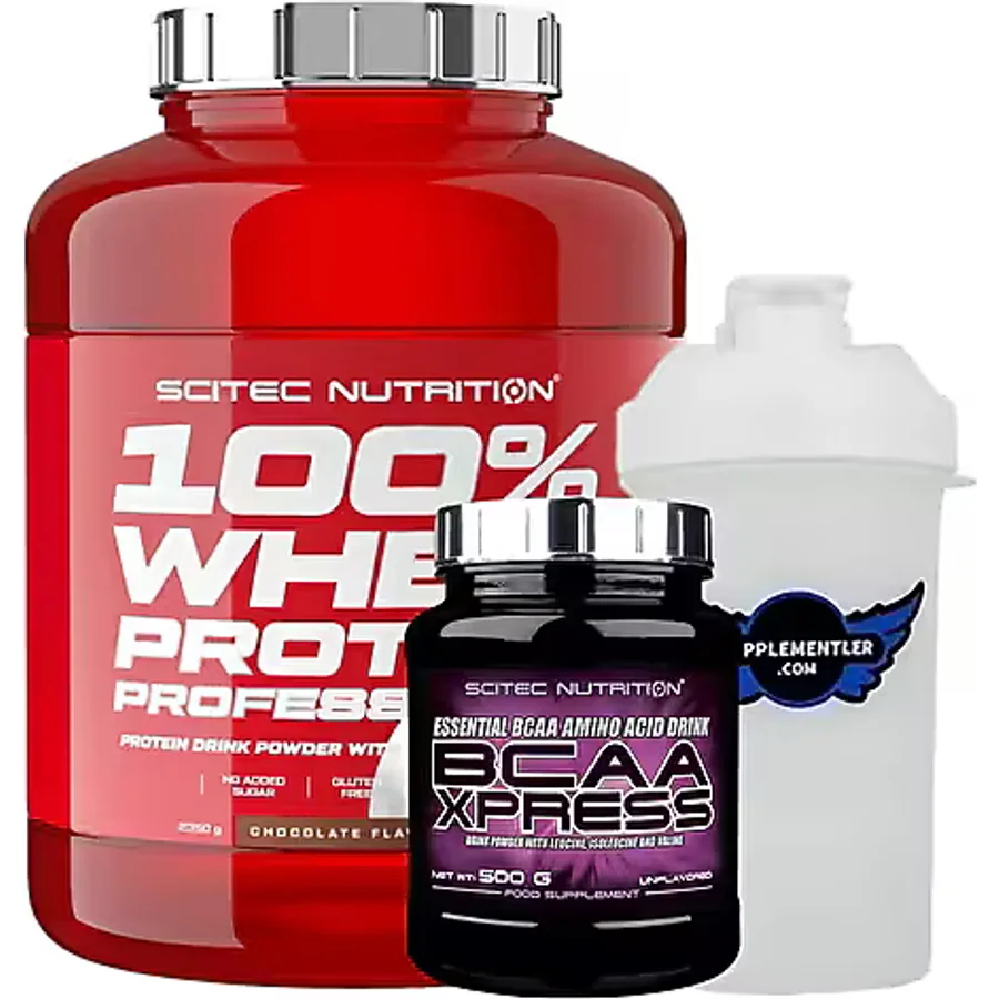 Scitec Whey Professional + BCAA Glutamine Xpress Kombinasyonu Aromasiz