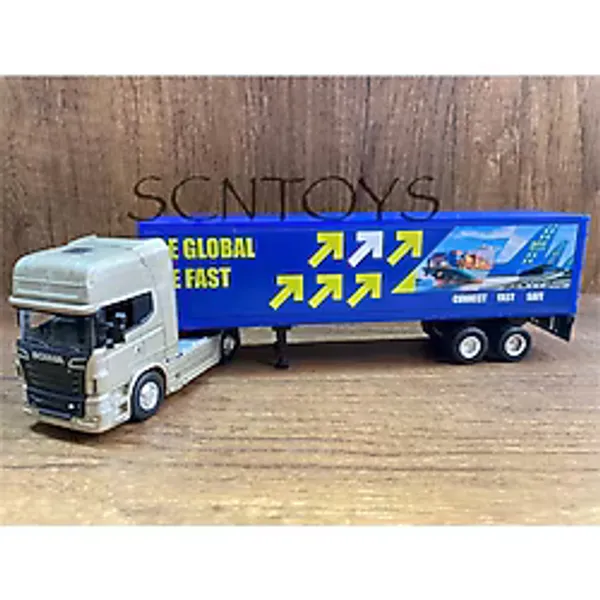 Scn Toys Scania 4X2 Ve Dorse Tır Çekici Oyuncak Scania Tır Metal Oyuncak Scania Tır + Dorseli