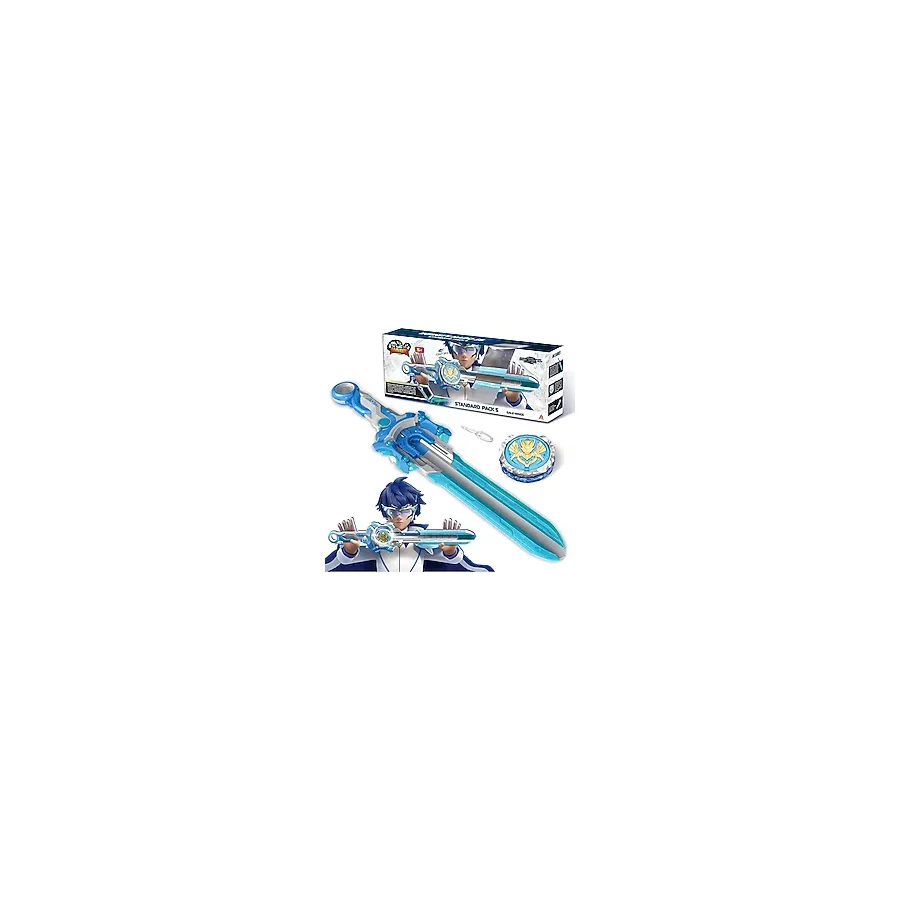Scntoys Infinity Nado Power Pack - Gale Wings Kılıç Fırlatıcı ve Metal Topaç Infınity Nado Kılıç Beyblade