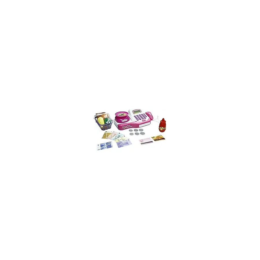 scntoys Terazili Sesli Işıklı Market Kasa Seti Yazar Kasa Aksesuarlı Oyuncak Sesli Işıklı Yazar Kasa