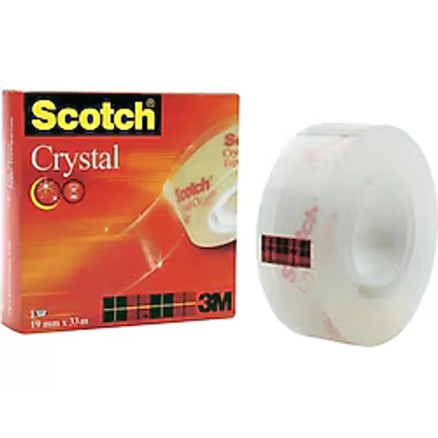 Scotch 600 19 mm x 33 m Tekli Kristal Şeffaf Bant