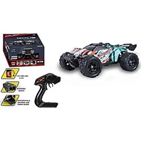 Scowetto Elektrikli RC 1:16 Ölçek Servo Motor Süspansiyonlu Arazi Aracı Spor Araç 45 Km Hız RC Araç