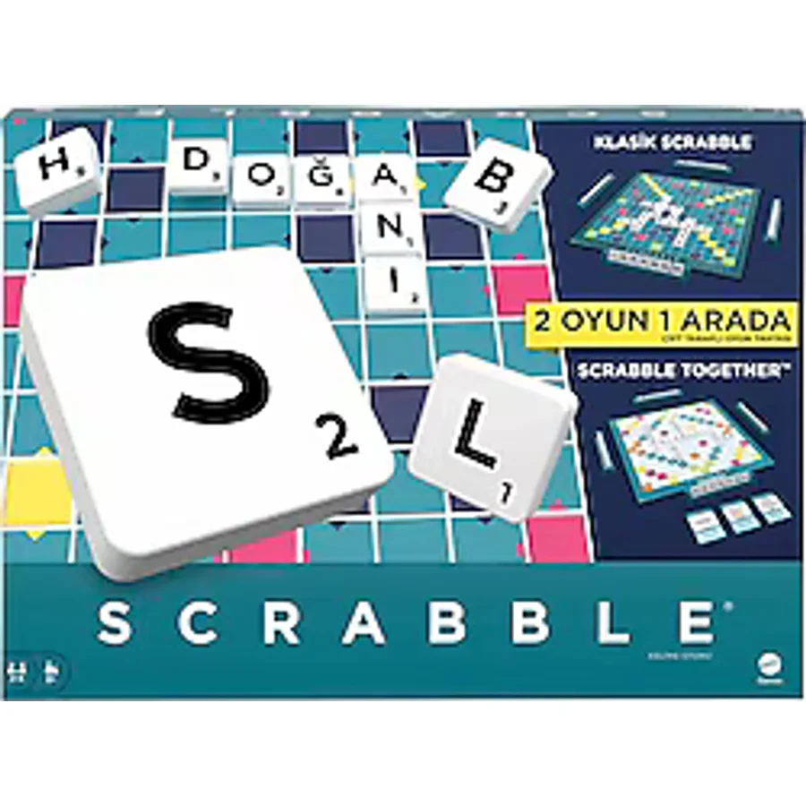 Scrabble Orijinal 2'si 1 Arada Türkçe HXV98