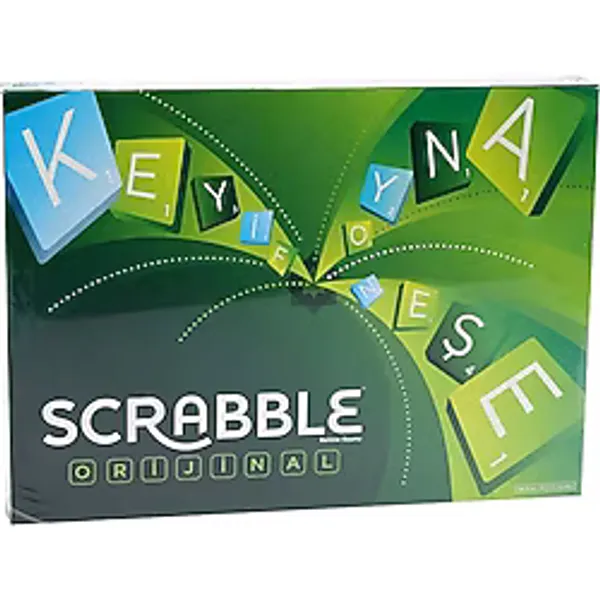 Scrabble Orijinal Eğitici Kutu Oyunu Türkçe 2-4 Oyuncu için Bilmece Temalı Eğlenceli Oyun Y9611