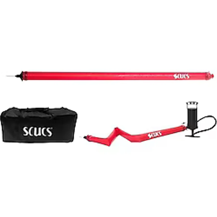 Scucs 1164 Profesyonel Slalom Çubuğu Çivili Şişme Çantalı Set 6lı