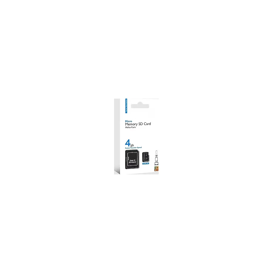Sd Card Veri Depolama Sd Kart Kamera/ PC / Tv / Telefon Uyumlu Hafıza Kartı Sd Adaptör Dahil - 4 GB