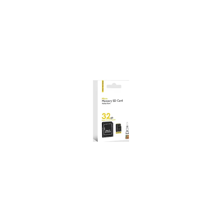 Sd Card Veri Depolama Sd Kart Kamera/ PC / Tv / Telefon Uyumlu Hafıza Kartı Sd Adaptör Dahil - 32 GB
