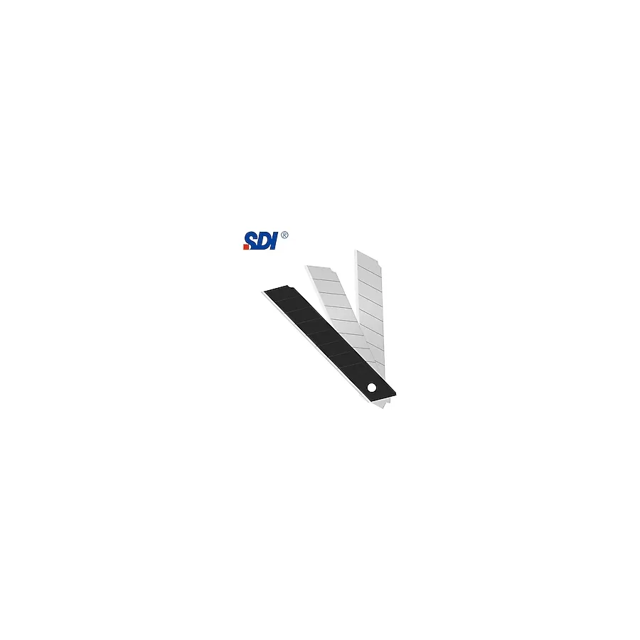SDI 1404 Çelik Maket Bıçağı Falçata Ucu Yedeği 18mm 60 Derece Büyük 10'lu